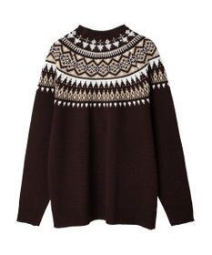 CRAFT STANDARD BOUTIQUE 【男女兼用】求心柄クルーネックニット