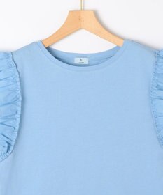 組曲 L Jazzy-Jersey フリル袖Ｔシャツ