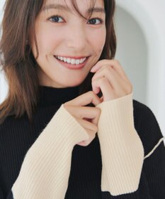 Tiaclasse 配色スリーブリブニットトップス