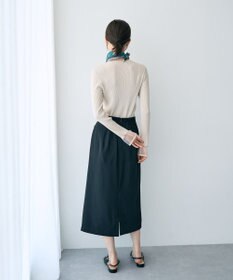 YECCA VECCA 袖口シアーリブニット