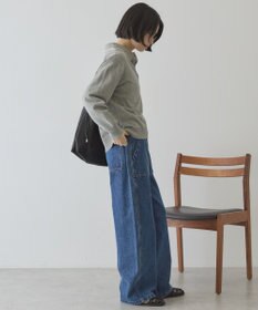 AMERICAN HOLIC 配色ラインニットポロ