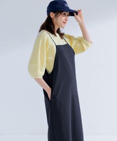 ANY SIS S 【撥水・汗ジミ防止・UVケア・洗える】スーピマスムース クロップド Tシャツ