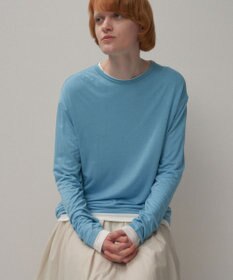ATON MODAL SILK JERSEY | クルーネックプルオーバー