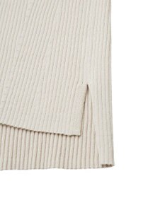 YECCA VECCA 袖口シアーリブニット