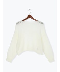 Te chichi 【泉 里香さん着用・Oggi.jp10/23掲載】キャットヤーンメッシュニット