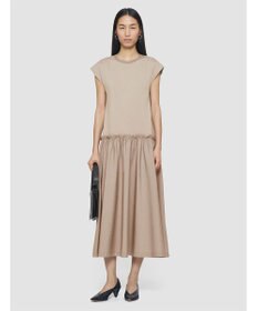 JOSEPH 【洗える】ポプリンジャージー　キャップスリーブドレス