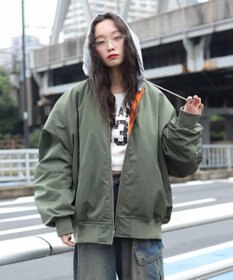 WEGO 【ユニセックス着用ITEM】2WAYフードパファーMA－1