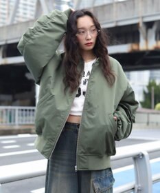 WEGO 【ユニセックス着用ITEM】2WAYフードパファーMA－1
