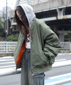 WEGO 【ユニセックス着用ITEM】2WAYフードパファーMA－1