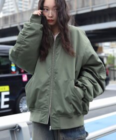 WEGO 【ユニセックス着用ITEM】2WAYフードパファーMA－1