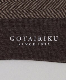 GOTAIRIKU 蒸れにくい/高耐久【日本製/ビジカジ兼用/定番】オリジナル コーデュラ混 ソックス_ヘリンボーン柄