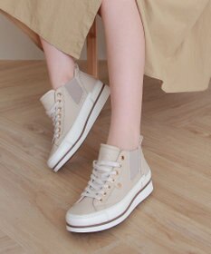 INTER-CHAUSSURES 【BUSSOLA】サイドゴアミドルカットスニーカー