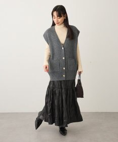 CRAFT STANDARD BOUTIQUE レザーライクギャザースカート