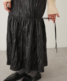 CRAFT STANDARD BOUTIQUE レザーライクギャザースカート