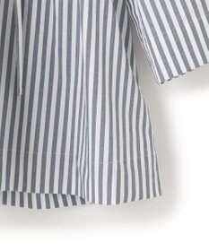 UNFILO コットンブロード フリルネックシャツ