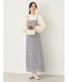 earth music&ecology フラワージャガードキャミワンピース