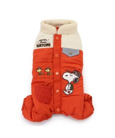 PET PARADISE スヌーピー 遠赤外線 綿入れつなぎ 小型犬