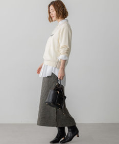 23区 S 【洗える】インターシャ ロゴ ニット