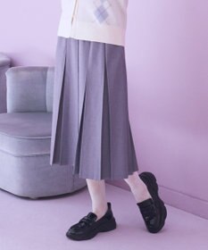 earth music&ecology タックプリーツミディスカート