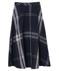 earth music&ecology ＢＩＧチェックフレアスカート