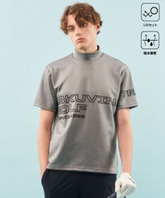 23区GOLF 【MEN】【UVカット・吸水速乾】グラフィック モックネックシャツ