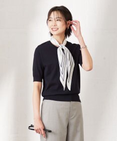 J.PRESS LADIES 【洗える】 BASIC HI-COTTON クルーネック ニット