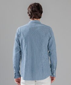 JOSEPH HOMME トライジャガード ストライプ ストレッチ    レギュラーカラーシャツ