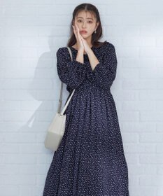 Tiaclasse 【洗える・新色追加】パフスリーブプリーツワンピース