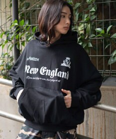 WEGO 【ユニセックス着用ITEM】グラフィックバルーンクロップドプルパーカー