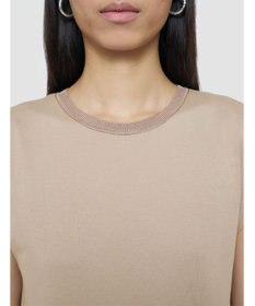 JOSEPH 【洗える】ポプリンジャージー　キャップスリーブドレス