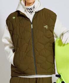 PW CIRCULUS 【撥水加工 / ストレッチ】【MEN】キルティング中綿ベスト ゴルフ