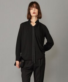 ICB 【洗える】マラボーテジョーゼット デザインカットソー