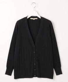 自由区 【洗える・XSサイズあり】ハイツイストコットンアセテート カーディガン