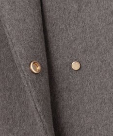 ANY 【防風裏地】ウールブレンドノーカラーコート