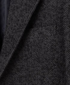 JOSEPH ABBOUD 【キングサイズ・尾州産カシミヤブレンド×アルパカ混素材】カシミヤブレンドアルパカヘリンボン チェスターコート