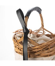 UNBILLION perche アラログ×タックキャンバス×姫路レザー付属カゴバッグ