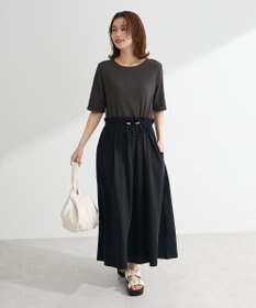 Green Parks ・ＳＵＧＡＲ　ＳＰＯＯＮ半袖リブドッキングワンヒ