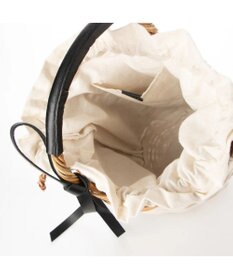 UNBILLION perche アラログ×タックキャンバス×姫路レザー付属カゴバッグ