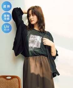 YECCA VECCA 【UVカット/接触冷感/遮熱】COOL5分袖MA-1