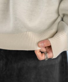 WEGO スプレーグラフィックニットプルオーバー