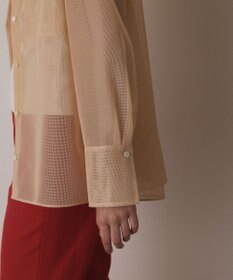 GRACE CONTINENTAL メッシュオーバーシャツ
