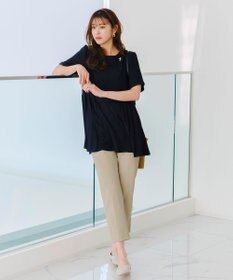 Tiaclasse 【小倉優子さん着用・日本製・洗える】サーラドライ・テーパードパンツ