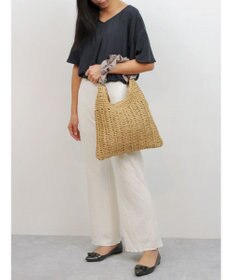 UNBILLION cachecache フリルワンハンドルペーパー手編みトート