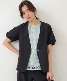 組曲 【WEB限定】エアフロードライクロス タックパフスリーブ ジャケット