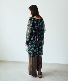 YECCA VECCA ヴィンテージサテンストレートパンツ