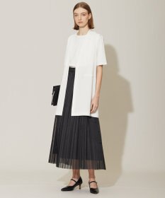 ICB 【洗える】ドライコットンアセテート ニットジレ