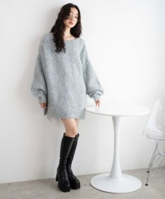 WEGO ストーム付きヒールロングブーツ