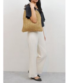 UNBILLION cachecache フリルワンハンドルペーパー手編みトート