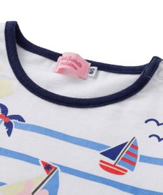 MIKI HOUSE HOT BISCUITS 【80-90cm】ヨットでバカンスＴシャツ