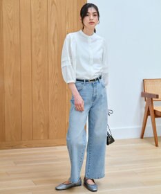 ANY 【接触冷感/UVカット/抗菌防臭/速乾】エニィファンクションタックスリーブブラウス